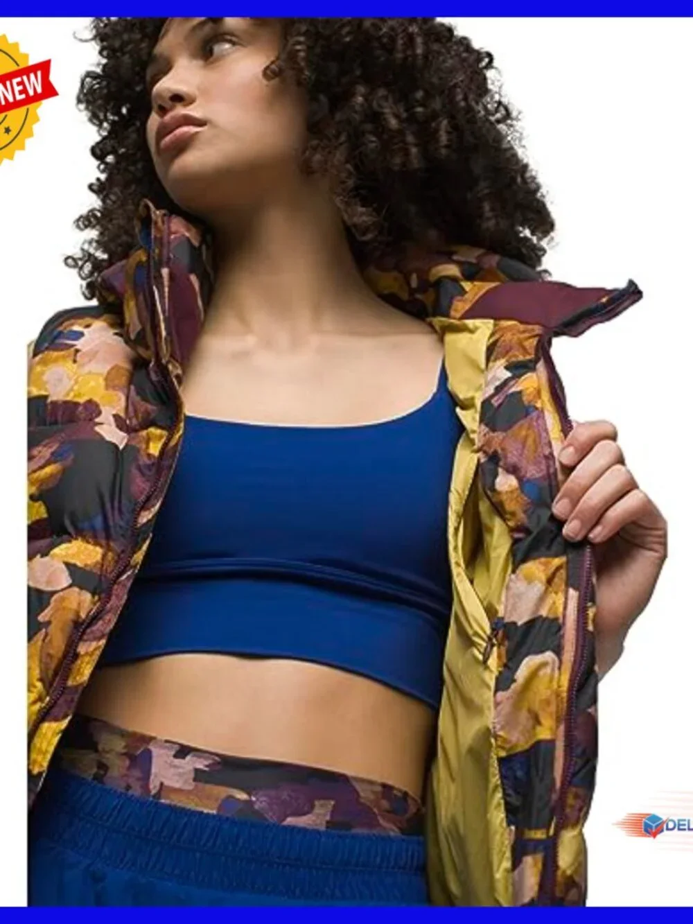 Quilted Sleeveless Vest with Removable Hood, Relaxed Fit, Nylon - Picture 4 of 4